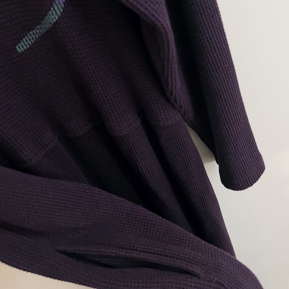 Elegant Long Sleeve Purple Dress - Picture 4 of 4